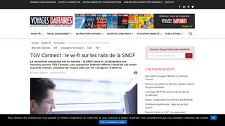 
                            10. TGV Connect : le wi-fi sur les rails de la SNCF - Voyages d'affaires