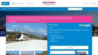 
                            7. TGV Lyria – train - Rail Europe