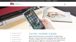 
                            5. TGV Wifi : internet à bord | SNCF