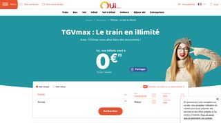 
                            2. TGVmax : Le train en illimité - OUI.sncf