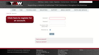 
                            7. TGW Conveyor Systems - Registration