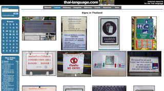
                            2. thai-language.com - Signs in Thailand