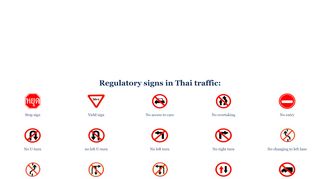 
                            8. Thai regulatory traffic signs - Driving in Thailand