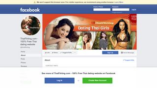 
                            6. ThaiFlirting.com - 100% Free Thai dating website - About | Facebook