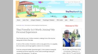 
                            7. ThaiFriendly Review – Online Dating Thailand - The Thailand Life