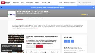 
                            12. Thalia Gutscheine Februar 2019 - iamstudent