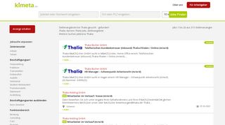 
                            10. Thalia Jobs, Karriere | KIMETA.DE