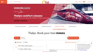 
                            7. Thalys - Classes of travel - OUI.sncf