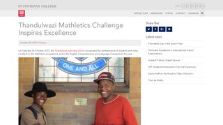 
                            13. Thandulwazi Mathletics Challenge Inspires Excellence – News – St ...