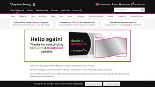 
                            12. Thanks for subscribing to Health & Beautycard updates | Superdrug