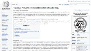 
                            9. Thanthai Periyar Government Institute of Technology - Wikipedia