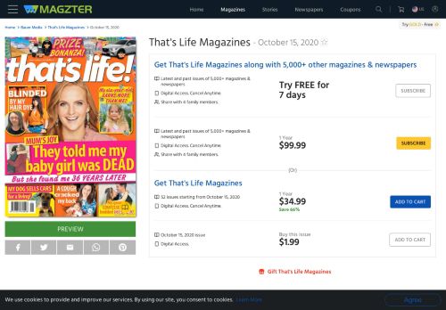 
                            13. That's Life Magazine - Get your Digital Subscription