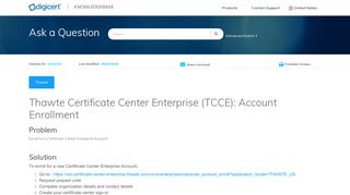 
                            5. Thawte Certificate Center Enterprise (TCCE): Account Enrollment