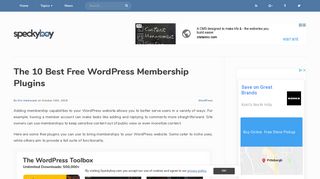 
                            7. The 10 Best Free WordPress Membership Plugins - Speckyboy