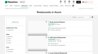 
                            5. THE 10 BEST Restaurants in Axum 2019 - TripAdvisor