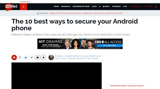 
                            7. ​The 10 best ways to secure your Android phone | ZDNet