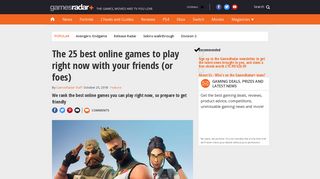 
                            1. The 25 best online games to play right now with your friends (or foes ...