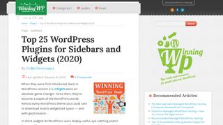
                            5. The 25 Best WordPress Plugins for Sidebars and Widgets (2019)