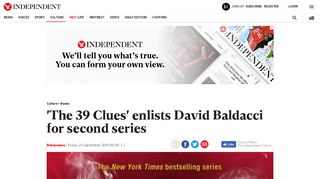 
                            13. 'The 39 Clues' enlists David Baldacci for second series | The ...