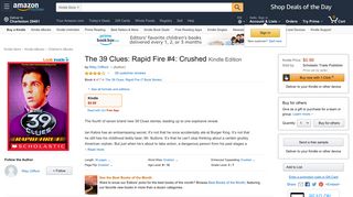
                            3. The 39 Clues: Rapid Fire #4: Crushed - Kindle edition by Riley Clifford ...