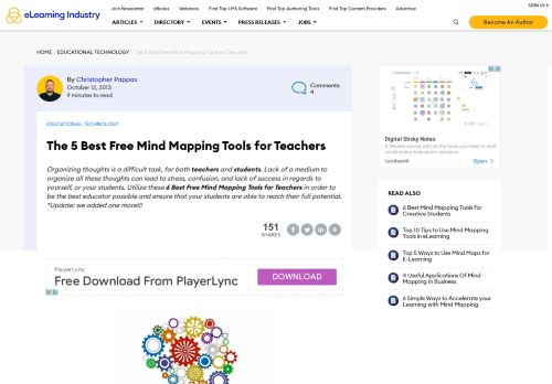 
                            12. The 5 Best Free Mind Mapping Tools for Teachers - eLearning Industry
