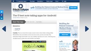 
                            7. The 5 best note taking apps for Android - iMedicalApps