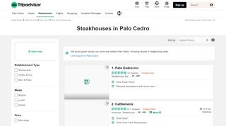 
                            10. The 5 Best Palo Cedro Steakhouses - TripAdvisor