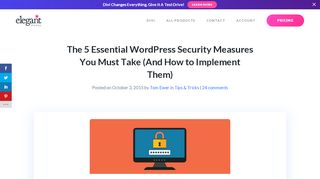 
                            8. The 5 Essential WordPress Security Measures You Must Take (And ...