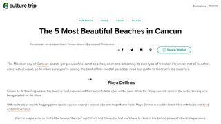 
                            13. The 5 Most Beautiful Beaches in Cancun - Culture Trip