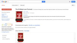 
                            8. The 52-Week Low Formula: A Contrarian Strategy that Lowers Risk, ... - Resultado de Google Books