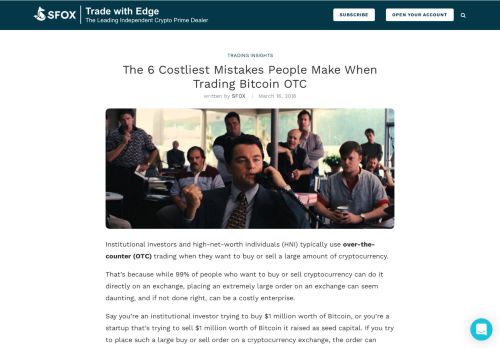 
                            9. The 6 Costliest Mistakes People Make When Trading Bitcoin OTC