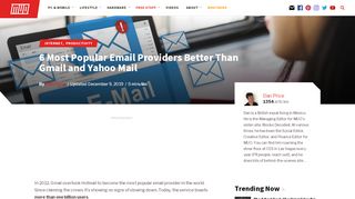 
                            4. The 6 Most Popular Email Providers Other Than Gmail and Yahoo