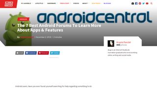 
                            10. The 7 Best Android Forums To Learn More About Apps & Features