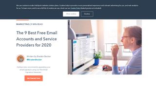 
                            10. The 7 Best Free Email Accounts and Service Providers for 2019