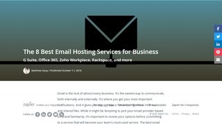 
                            11. The 8 Best Email Hosting Services for Business - Zapier