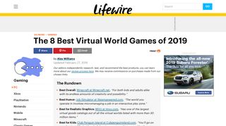 
                            11. The 8 Best Virtual World Games to Buy in 2019 - Lifewire