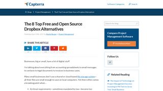 
                            11. The 8 Top Free and Open Source Dropbox Alternatives - Capterra Blog