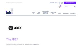 
                            12. The ADEX | IAB Europe