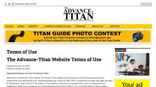 
                            10. The Advance-Titan Website Terms of Use