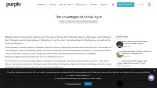 
                            4. The advantages of social log in - Purple WiFi