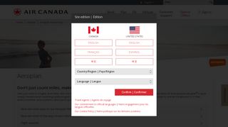 
                            8. The Aeroplan Program with Air Canada