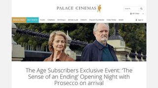 
                            4. The Age Subscribers Exclusive Event: 'The Sense of an Ending ...