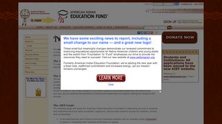 
                            5. The AIEF Goals to benefit American Indian students - American Indian ...