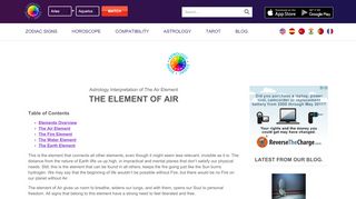 
                            2. The Air Element - Astrology Zodiac Signs