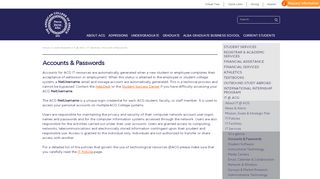 
                            9. The American College of Greece | Accounts & Passwords