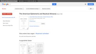 
                            8. The American Ephemeris and Nautical Almanac - Google Books-Ergebnisseite