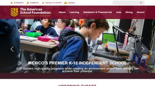
                            8. The American School Foundation: Home