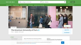 
                            11. The American University of Paris - Niche