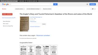 
                            12. The Angler's Diary and Tourist Fisherman's Gazetteer of the Rivers ...