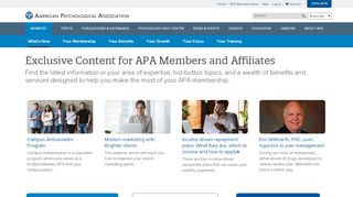 
                            6. The APA Member Center - American Psychological Association